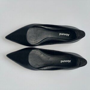 Abound Madelyn Black Flats 8M Pointed Toe Business Casual